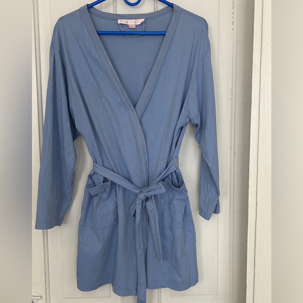 🍁Victoria's Secret Soft Blue Belted‎ Robe